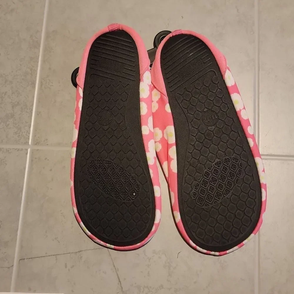 Girls Flower Pink Pool Shoes Size 11/12